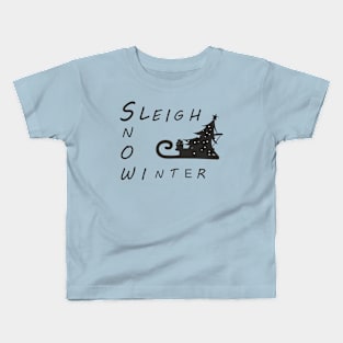 Sleigh, snow, winter Kids T-Shirt